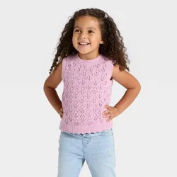 Toddler Girls' Sweater Vest - Cat & Jack™ Lavender Mauve 12M