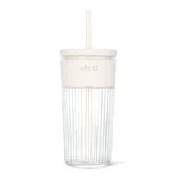 Ello Ava 18oz Straw Tumbler Cream