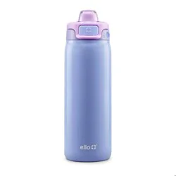 Ello Pop & Fill 18oz Stainless Steel Water Bottle Purple Holographic Glitter