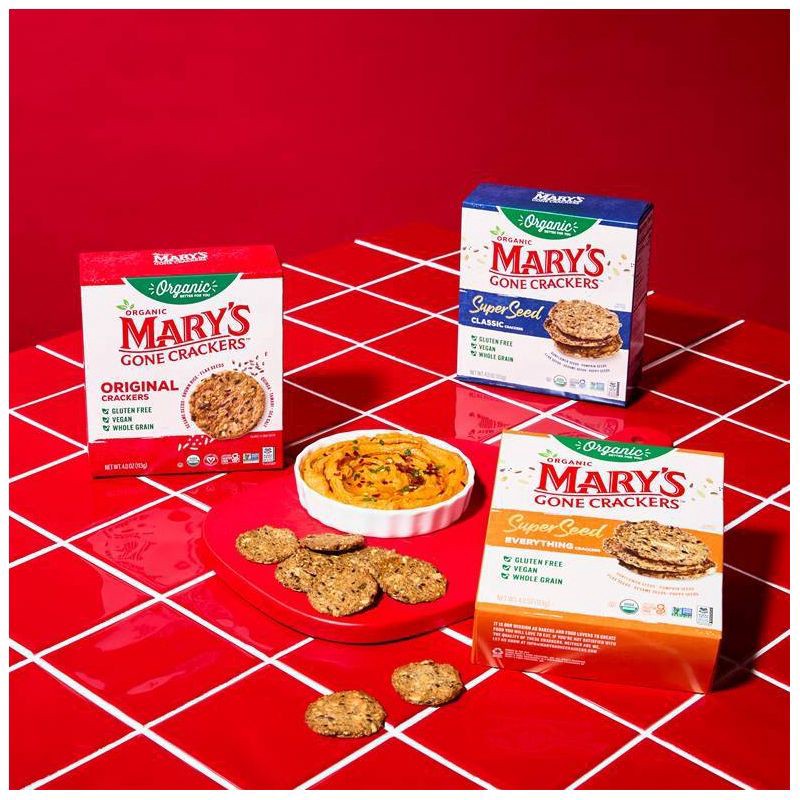 slide 4 of 8, Mary's Gone Crackers Gluten Free Super Seed Everything - 4oz, 4 oz