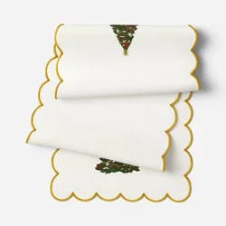 72"x14" Gold Scallop with Trees Table Runner - Threshold™