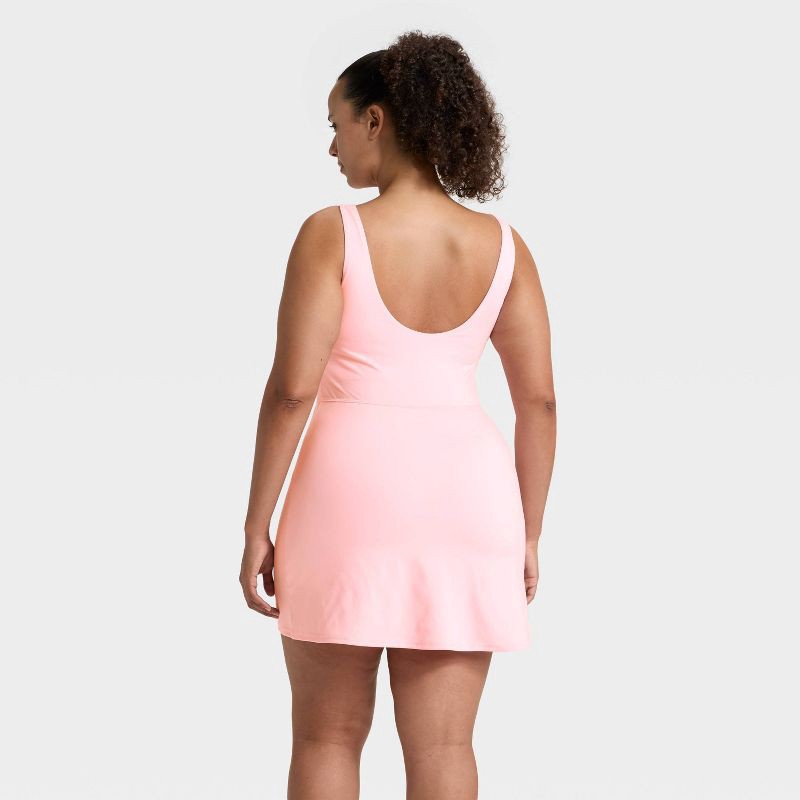 slide 6 of 6, Women's Knit High Neck Active Dress - All In Motion™ Pink XS, 1 ct