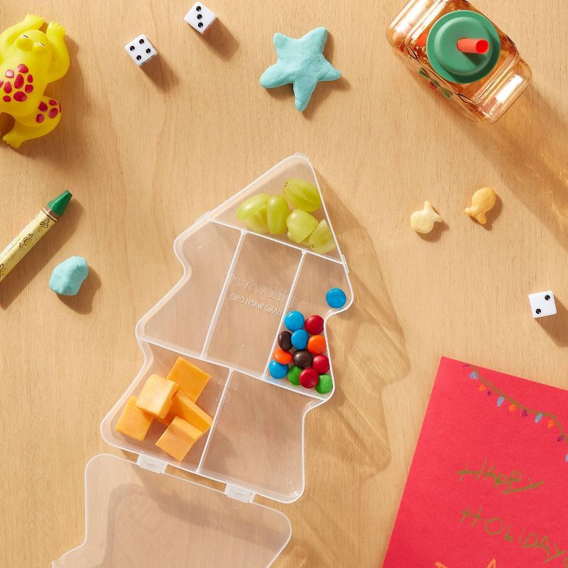 slide 2 of 3, Kids' Tree Snackle Box Clear - Pillowfort™, 1 ct
