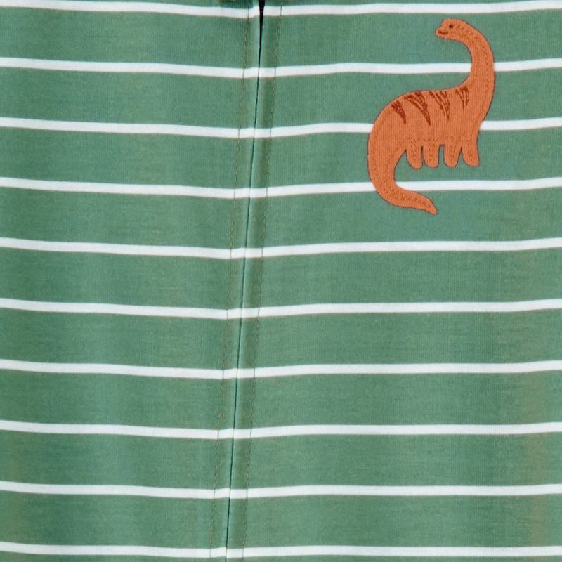 slide 2 of 4, Carter's Just One You® Toddler Boys' 2pk Long Sleeve Footed Pajama - Green/White 5T, 2 ct