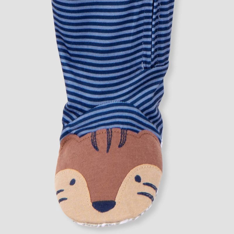 slide 4 of 5, Carter's Just One You® Toddler Boys' 2pk Long Sleeve Footed Pajama - Blue/Gray 3T, 2 ct