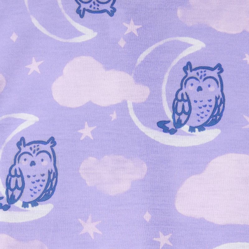 slide 3 of 4, Carter's Just One You® Toddler Girls' 2pk Cotton Long Sleeve Heart Footed Pajama - Purple/Sage Green 4T, 2 ct