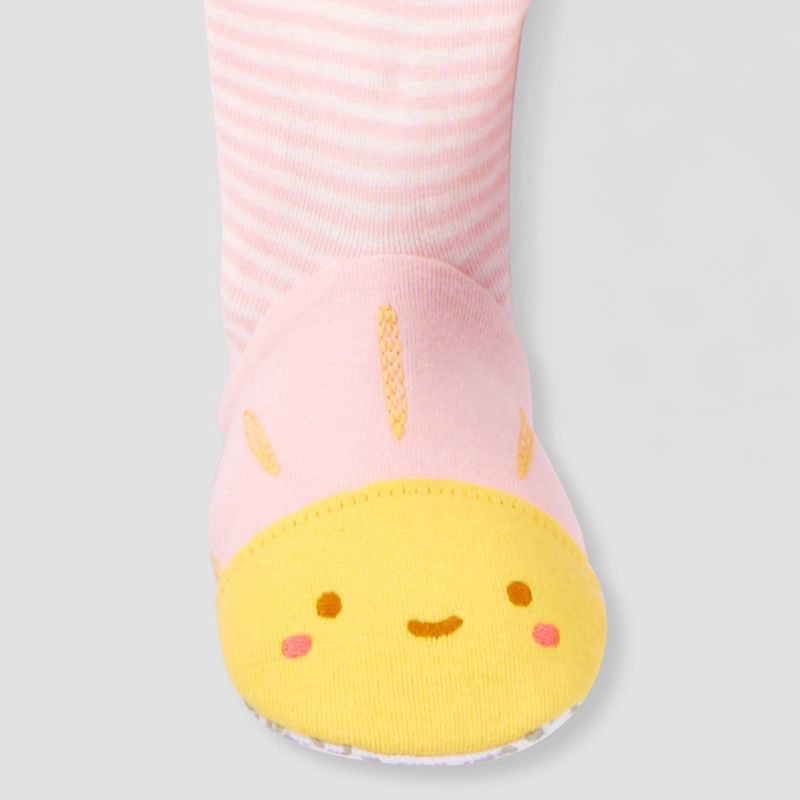 slide 4 of 5, Carter's Just One You® Toddler Girls' 2pk Cotton Long Sleeve Sweets and Rainbow Footed Pajama - Pink 4T, 2 ct