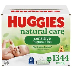 Huggies Care Sensitive Unscented Baby Wipes - 1344ct - 24 pk