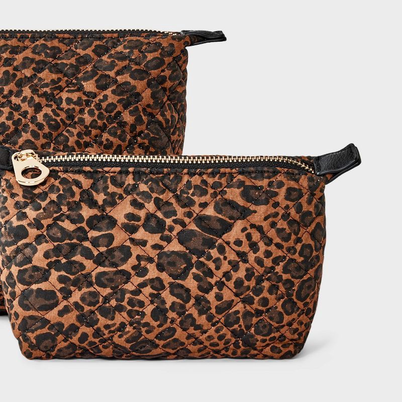 slide 4 of 5, Travel Bag Pouch System - Universal Thread™ Leopard Brown, 1 ct