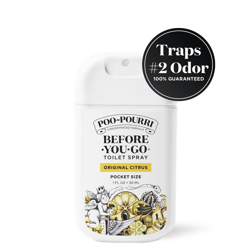 slide 2 of 10, Poo-Pourri Pocket Spray Air Freshener - Original Citrus - 1 fl oz, 1 fl oz