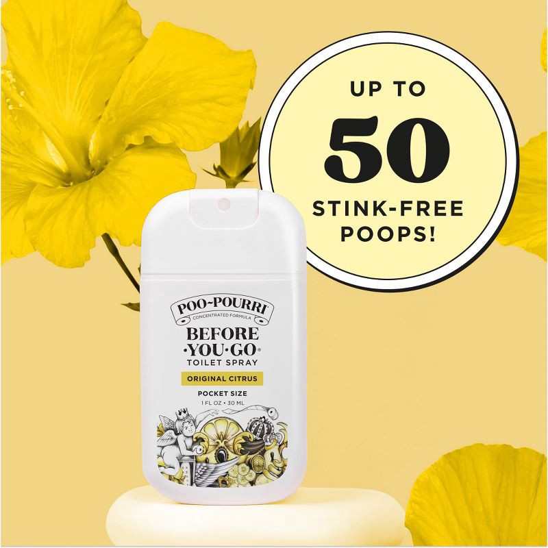 slide 9 of 10, Poo-Pourri Pocket Spray Air Freshener - Original Citrus - 1 fl oz, 1 fl oz