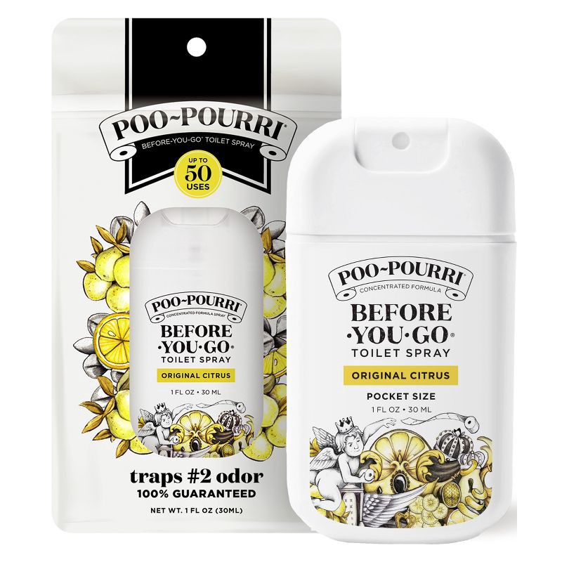 slide 1 of 10, Poo-Pourri Pocket Spray Air Freshener - Original Citrus - 1 fl oz, 1 fl oz