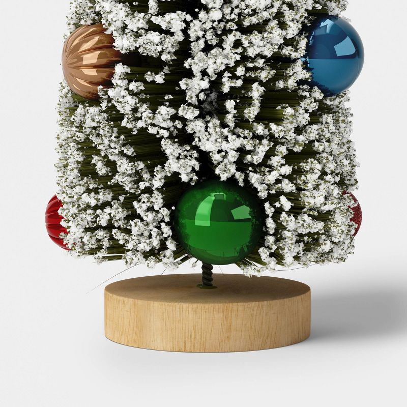 slide 3 of 3, Medium Christmas Ornament Bottlebrush Tree - Threshold™, 1 ct