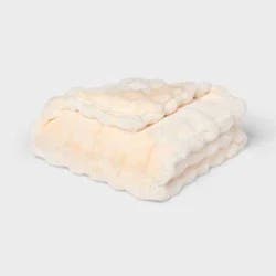 Bubble Fur Throw Ivory - Threshold™