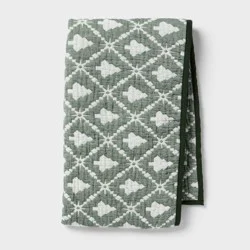 Body Pillow Cover Reversible Matelasse Green Tree - Threshold™