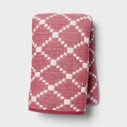 Body Pillow Cover Reversible Matelasse Red Lattice - Threshold™