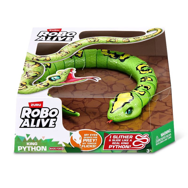 slide 2 of 11, Robo Alive King Python by ZURU Animal Figure, 1 ct