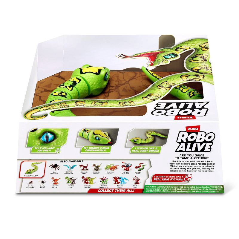 slide 11 of 11, Robo Alive King Python by ZURU Animal Figure, 1 ct