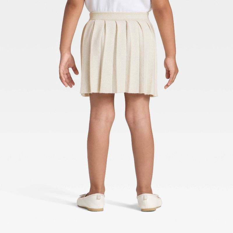 slide 2 of 3, Toddler Girls' Sweater Skirt - Cat & Jack™ Cream 3T, 1 ct