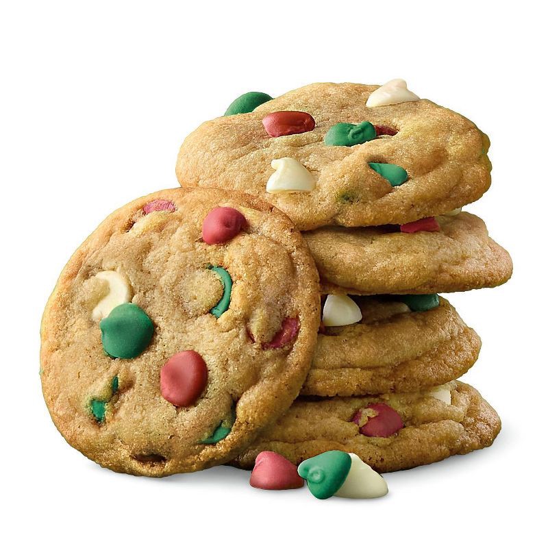 slide 3 of 4, Holiday Baking Chips Naturally Flavored Red, Green & White Creme - 11oz - Good & Gather™, 11 oz