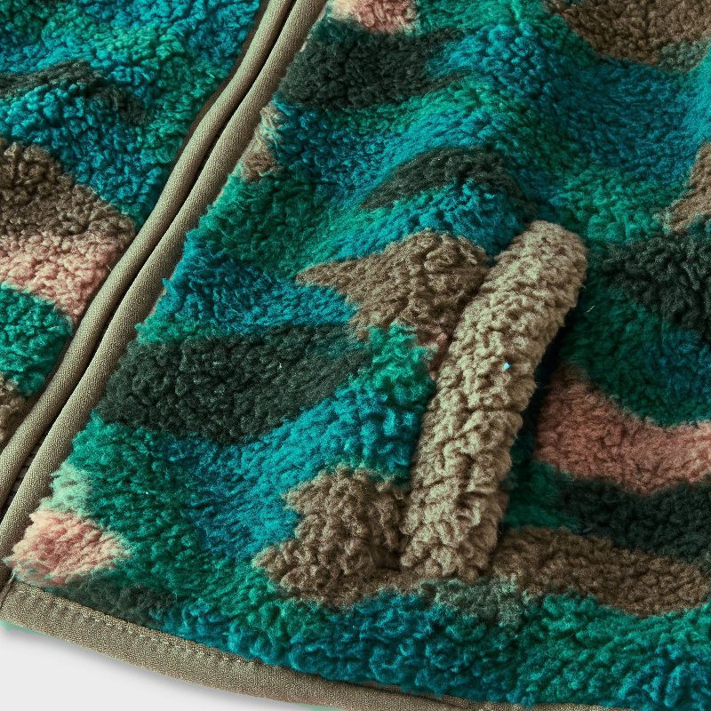 slide 7 of 7, Toddler Boys' Full Zip Fleece Jacket - Cat & Jack™ Green 4T, 1 ct