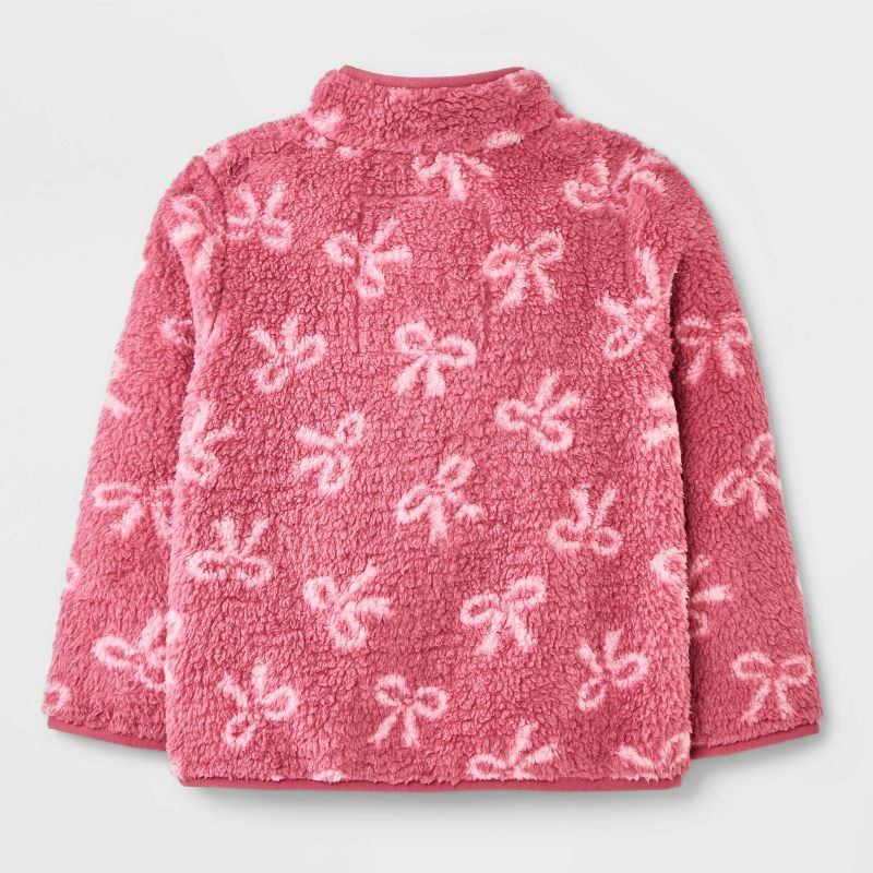 slide 2 of 4, Toddler Girls' Full Zip Fleece Jacket- Cat & Jack™ Pink 2T, 1 ct