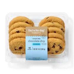 Sugar Free Chocolate Chip Cookies - 14oz - Favorite Day™