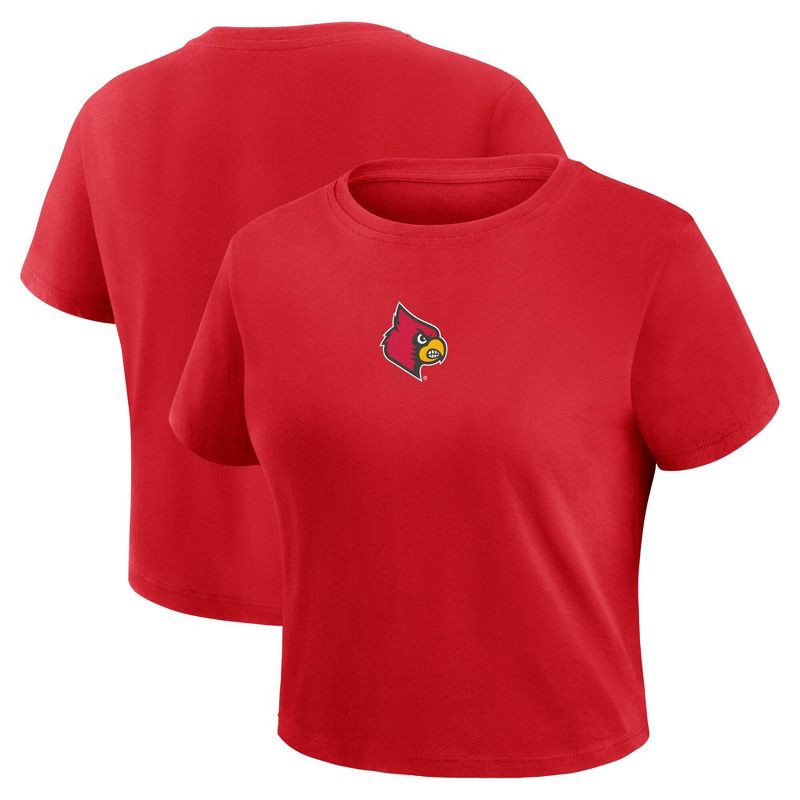 slide 3 of 3, NCAA Louisville Cardinals Women's Fashion Top - S, 1 ct