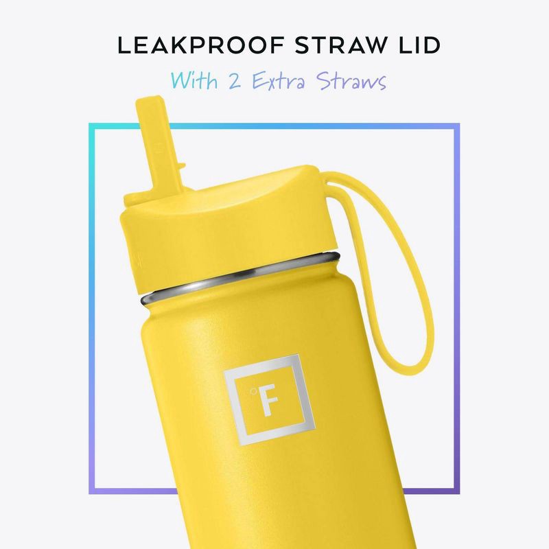 slide 2 of 6, IRON FLASK 14oz Kids' Stainless Steel Water Bottle Sunny Day, 14 oz