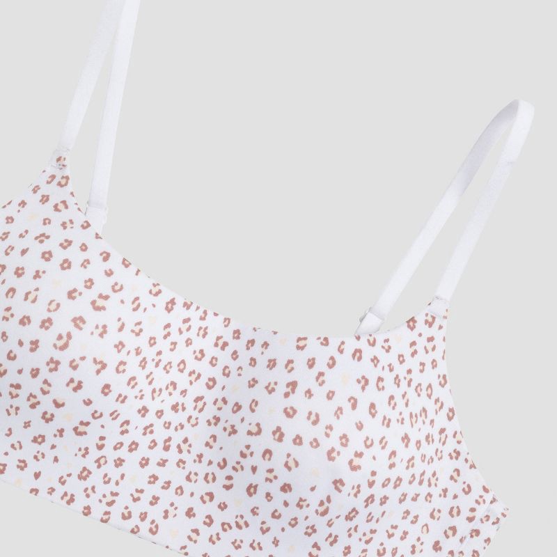 slide 2 of 3, Maidenform Girls' Animal Printed Comfort Wire Free Bra - M, 1 ct