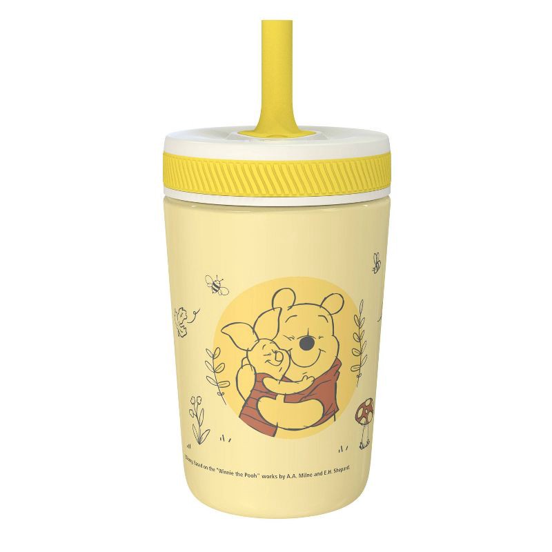 slide 2 of 6, Zak Designs 12oz Winnie The Pooh Stainless Steel Vacuum Kelso Tumbler Yellow, 12 oz