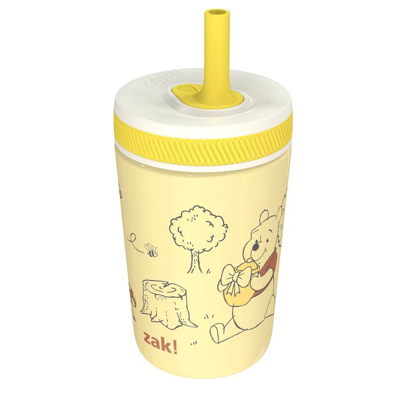 slide 3 of 6, Zak Designs 12oz Winnie The Pooh Stainless Steel Vacuum Kelso Tumbler Yellow, 12 oz