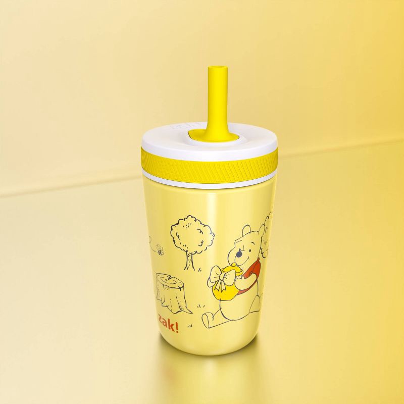 slide 4 of 6, Zak Designs 12oz Winnie The Pooh Stainless Steel Vacuum Kelso Tumbler Yellow, 12 oz