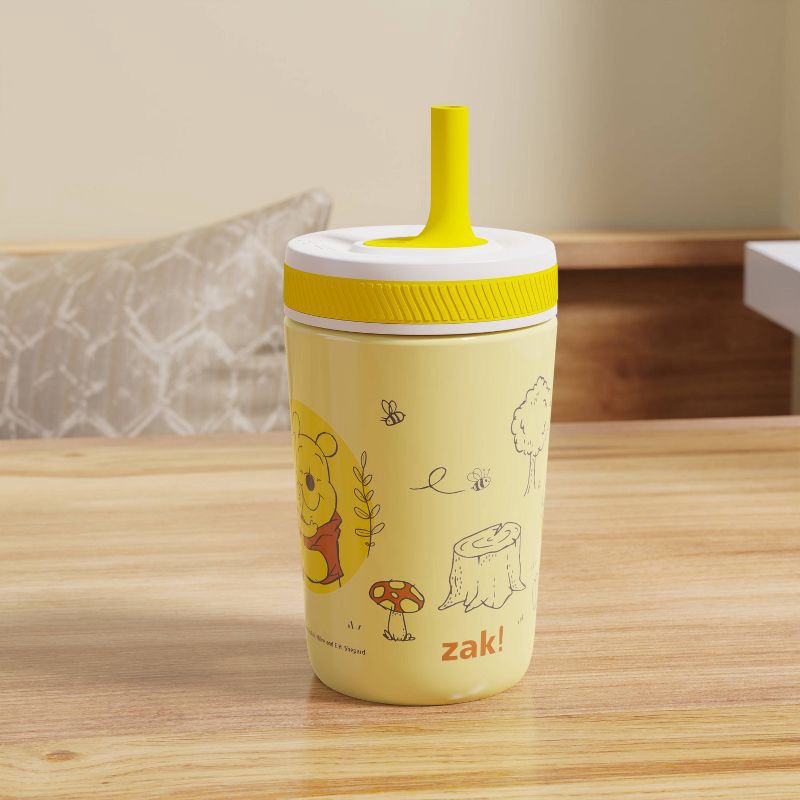 slide 5 of 6, Zak Designs 12oz Winnie The Pooh Stainless Steel Vacuum Kelso Tumbler Yellow, 12 oz