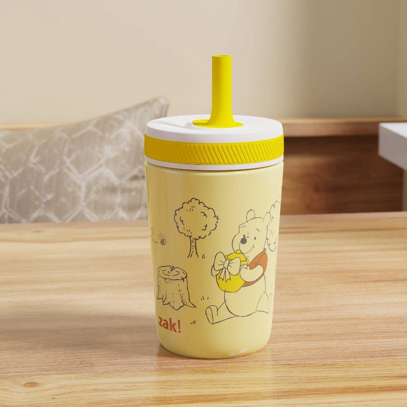 slide 6 of 6, Zak Designs 12oz Winnie The Pooh Stainless Steel Vacuum Kelso Tumbler Yellow, 12 oz
