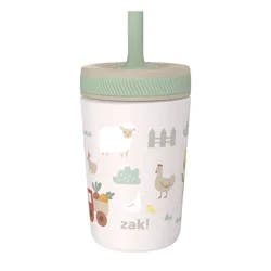 Zak Designs 12oz Sunny Acres Stainless Steel Vacuum Kelso Tumber Off-White