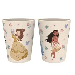Zak Designs 2pk 10oz Princess Melamine Bamboo Tumbler Set