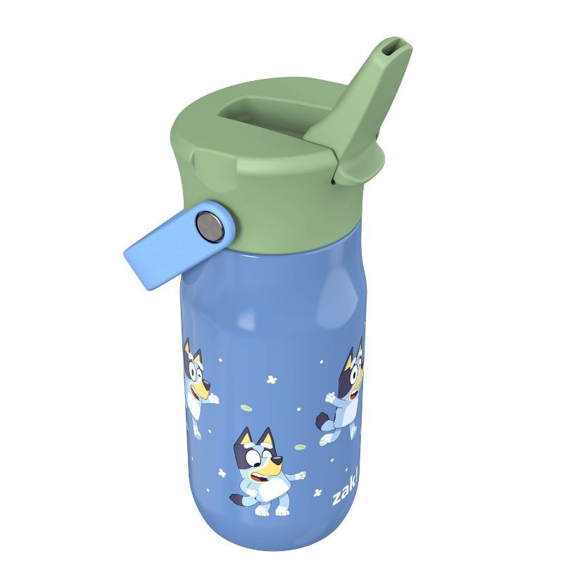 slide 4 of 6, Zak Designs 14oz Bluey Stainless Steel Vacuum Harmony Straw Water Bottle Blue, 14 oz