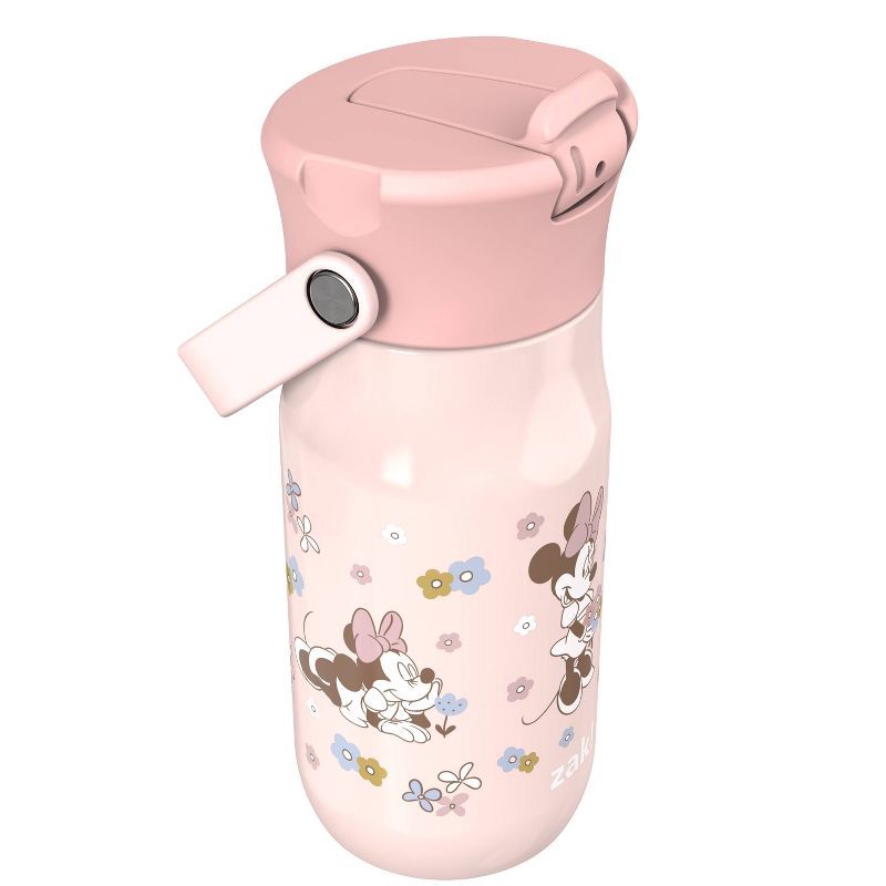 slide 3 of 6, Zak Designs 14oz Minnie Stainless Steel Vacuum Harmony Straw Water Bottle, 14 oz