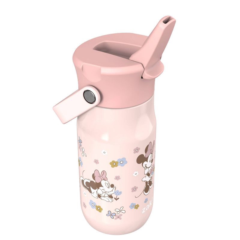 slide 4 of 6, Zak Designs 14oz Minnie Stainless Steel Vacuum Harmony Straw Water Bottle, 14 oz