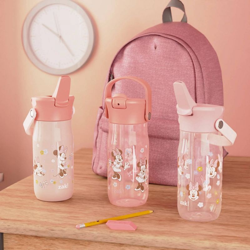 slide 6 of 6, Zak Designs 14oz Minnie Stainless Steel Vacuum Harmony Straw Water Bottle, 14 oz