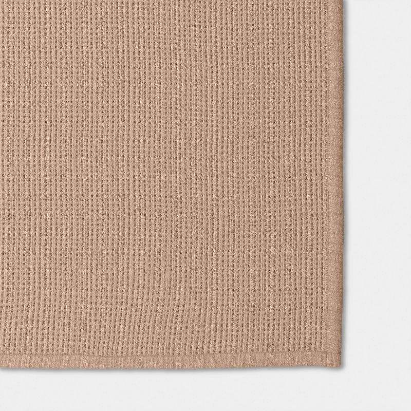 slide 4 of 5, Chenille Knit Throw Blanket with Faux Shearling Reverse Tan - Threshold™, 1 ct