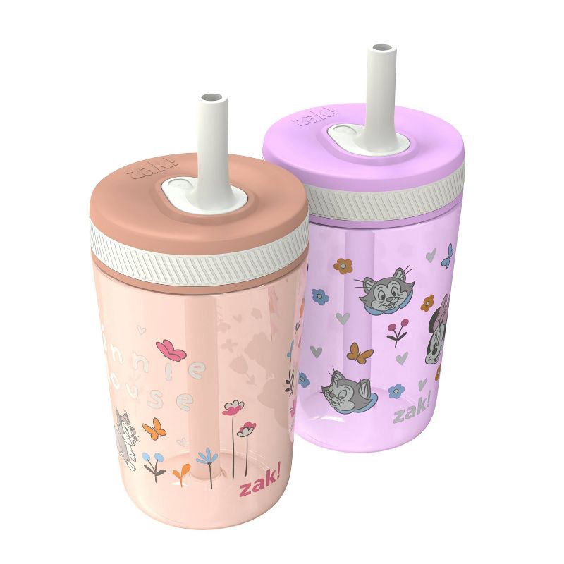 slide 3 of 6, Zak Designs 2pk 15oz Minnie Kelso Tumbler Set Pink/Orange, 2 ct; 15 oz