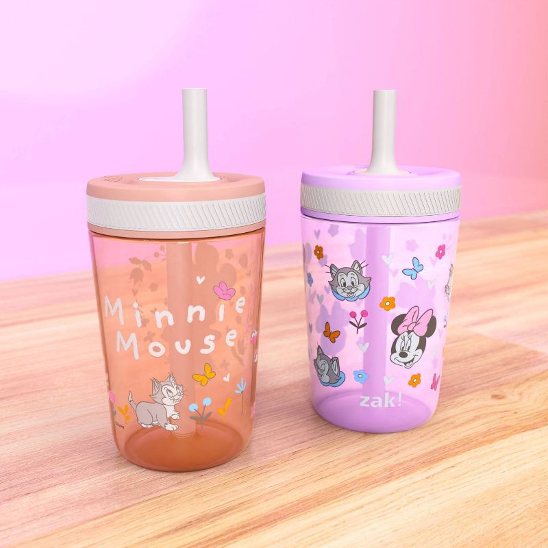 slide 4 of 6, Zak Designs 2pk 15oz Minnie Kelso Tumbler Set Pink/Orange, 2 ct; 15 oz
