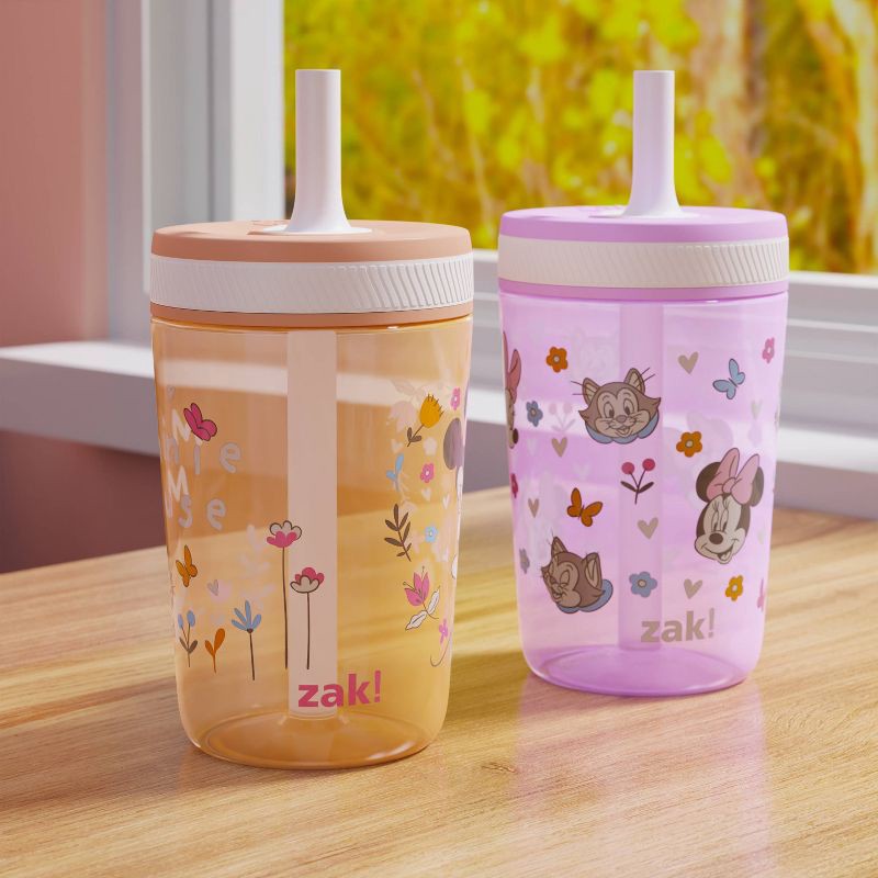 slide 5 of 6, Zak Designs 2pk 15oz Minnie Kelso Tumbler Set Pink/Orange, 2 ct; 15 oz