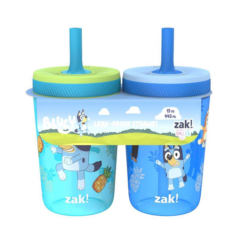 slide 6 of 6, Zak Designs 2pk 15oz Bluey Kelso Tumbler Set, 2 ct; 15 oz