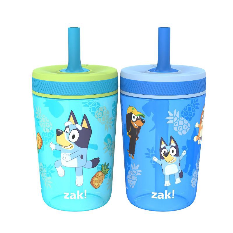 slide 1 of 6, Zak Designs 2pk 15oz Bluey Kelso Tumbler Set, 2 ct; 15 oz