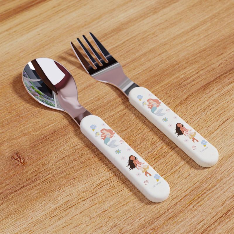 slide 4 of 4, Zak Designs Princess 2pc Bamboo Flatware Set, 2 ct