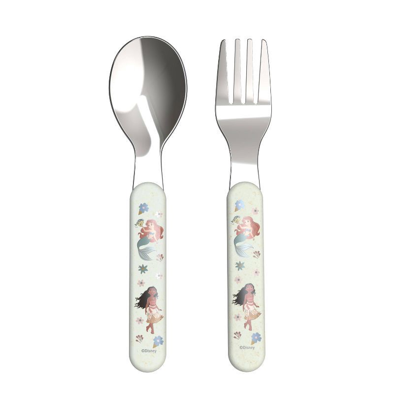 slide 1 of 4, Zak Designs Princess 2pc Bamboo Flatware Set, 2 ct