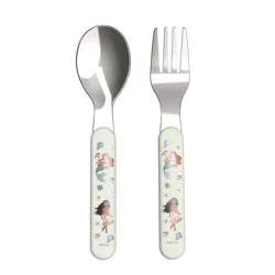 Zak Designs Princess 2pc Bamboo Flatware Set